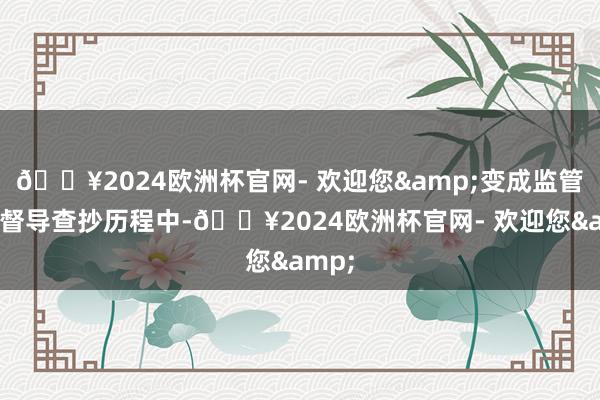 🔥2024欧洲杯官网- 欢迎您&变成监管协力督导查抄历程中-🔥2024欧洲杯官网- 欢迎您&