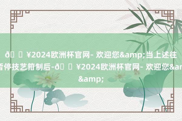 🔥2024欧洲杯官网- 欢迎您&当上述往复暂停技艺箝制后-🔥2024欧洲杯官网- 欢迎您&